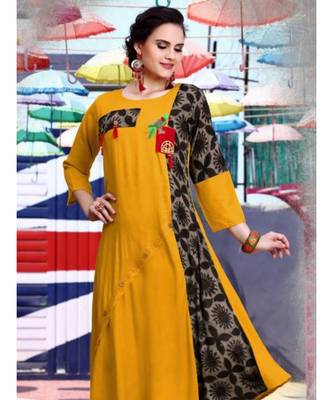 Yellow Long Kurti 2