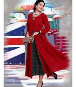 Red Designer Long Kurti