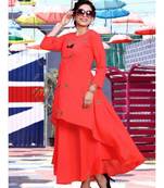 Red Designer Long Kurti