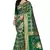 Green Bandhani Zari Work Banarasi Silk Saree With Blouse