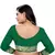 Green Bandhani Zari Work Banarasi Silk Saree With Blouse