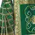 Green Bandhani Zari Work Banarasi Silk Saree With Blouse