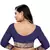 Navy Blue Bandhani Zari Work Banarasi Silk Saree With Blouse