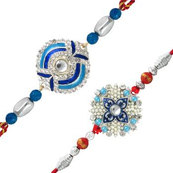 Mahi Combo of Peacock Four Rakhis 3
