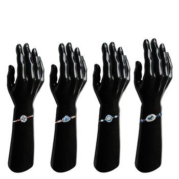 Mahi Combo of Peacock Four Rakhis 4