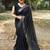 black woven cotton saree with blouse