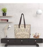 White Lotus Flower Designer Tote Bag