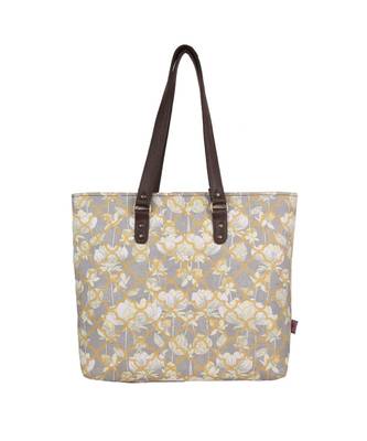 White Lotus Flower Designer Tote Bag 2