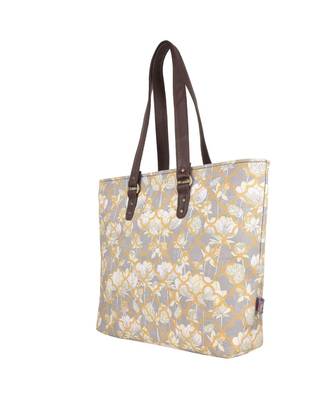 White Lotus Flower Designer Tote Bag 3