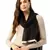 Anekaant Black & Cream Solid Cotton Scarf with Lace Border