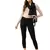 Anekaant Black & Cream Solid Cotton Scarf with Lace Border