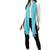 Anekaant Blue Solid Beaded Cotton Scarf with Tassels