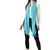 Anekaant Blue Solid Beaded Cotton Scarf with Tassels