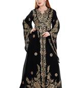 SALE !! Dubai Moroccan Islamic Kaftan Beach Fancy Modern Floor Length Bell Sleeve For Women Dress