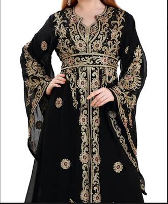 SALE !! Moroccan Islamic Kaftan Beach Fancy Modern Floor Length Bell Sleeve For Women Dress 2