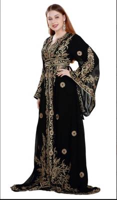 SALE !! Moroccan Islamic Kaftan Beach Fancy Modern Floor Length Bell Sleeve For Women Dress 4