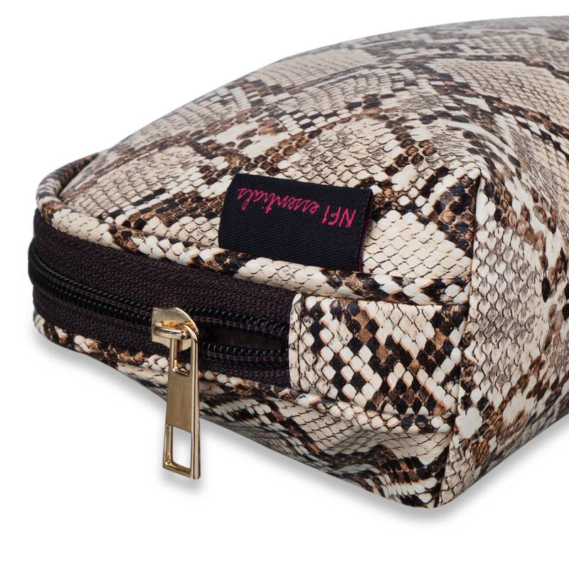 NFI essentials Semicircle Makeup Pouch for Women Stylish Pouch for Makeup Accessories Travel Organiser Cosmetic Pouches