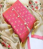 Pink woven chanderi salwar
