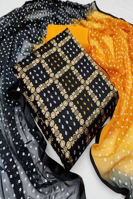 Black woven chanderi salwar 1