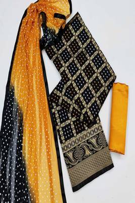 Black woven chanderi salwar 2