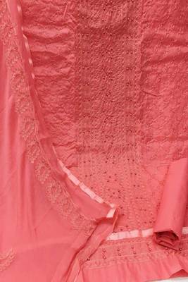 Pink embroidered cotton salwar 2