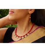 Red crystal necklace-sets