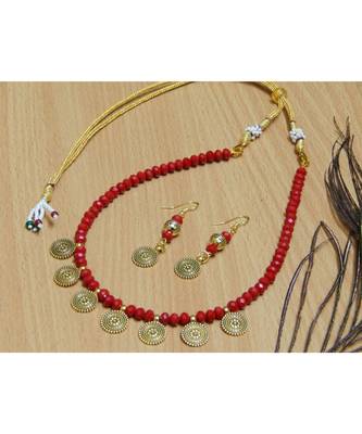 Red crystal necklace-sets 2