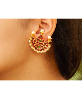 Maroon earrings 1