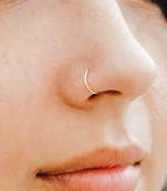 Combo of 2 circular gold plated designer nose ring