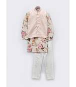 Peach Silk Bundi Set