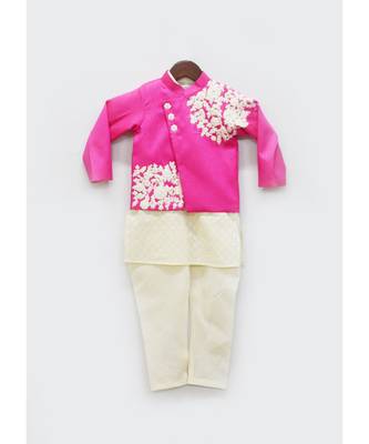White Self Kurti And Salwar 1