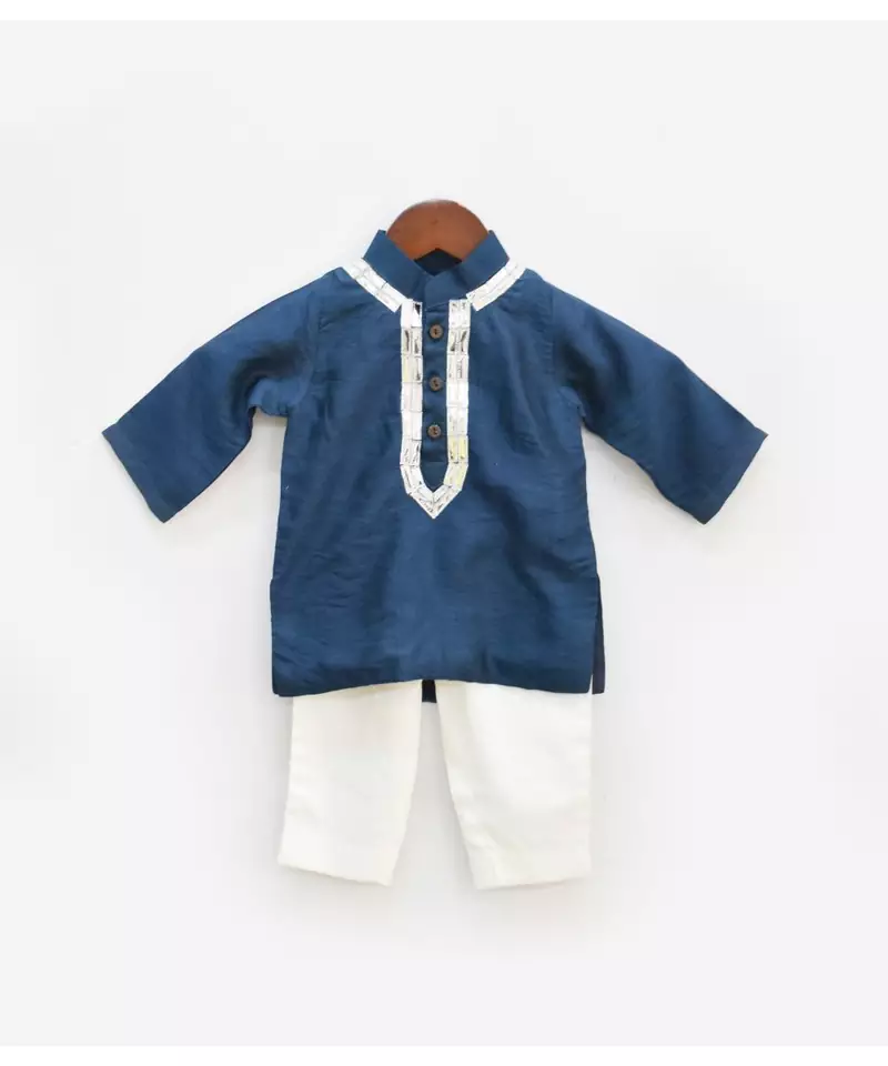 Teal Blue Kurta and Pant