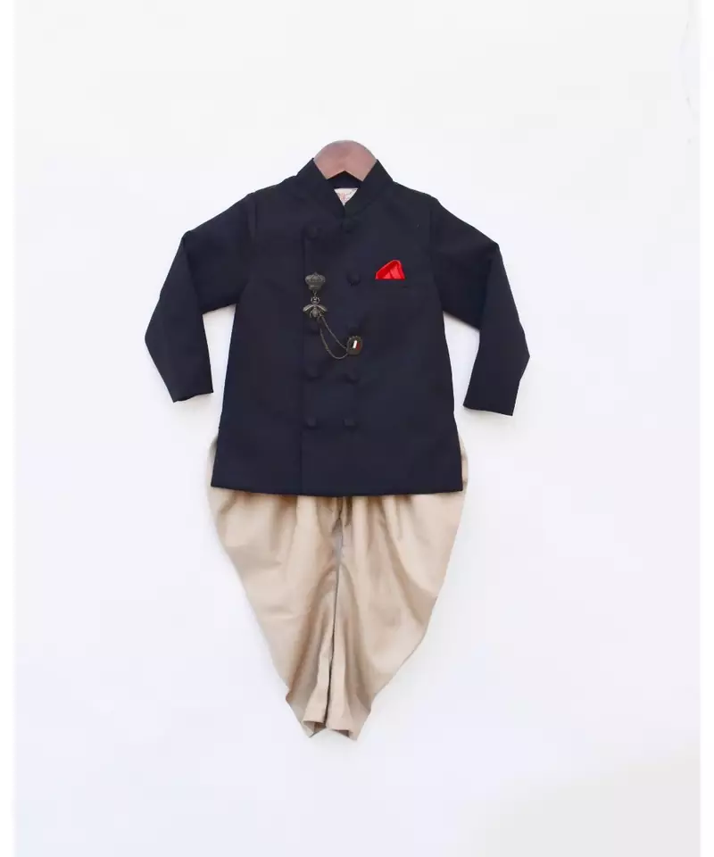 Black Band Gala with Golden Balloon Pant