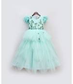 Aqua Green Net Gown or Girls