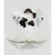 Off White Lycra Dress with Lycra Flowers