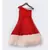 Red and Peach Georgette Dress