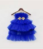 Blue Shimmer Net Gown