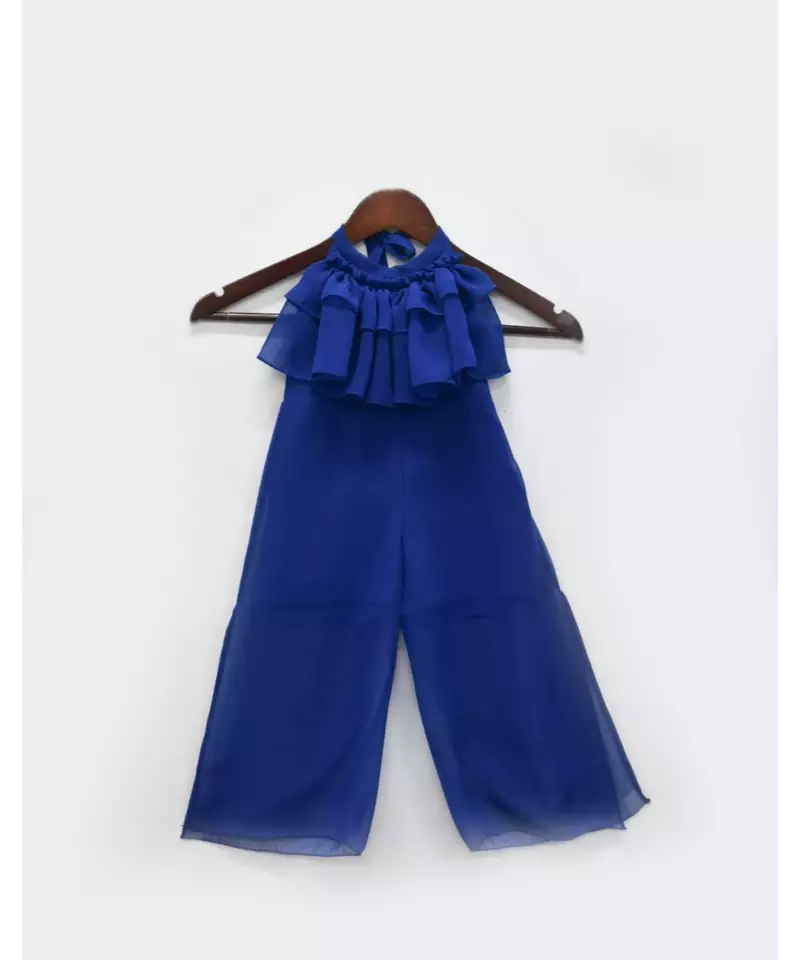 Blue Georgette Jumpsuit