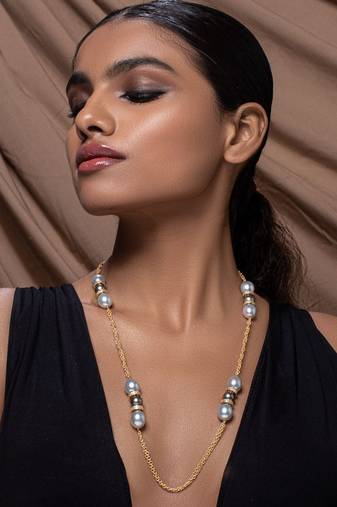 Grey stone Necklaces