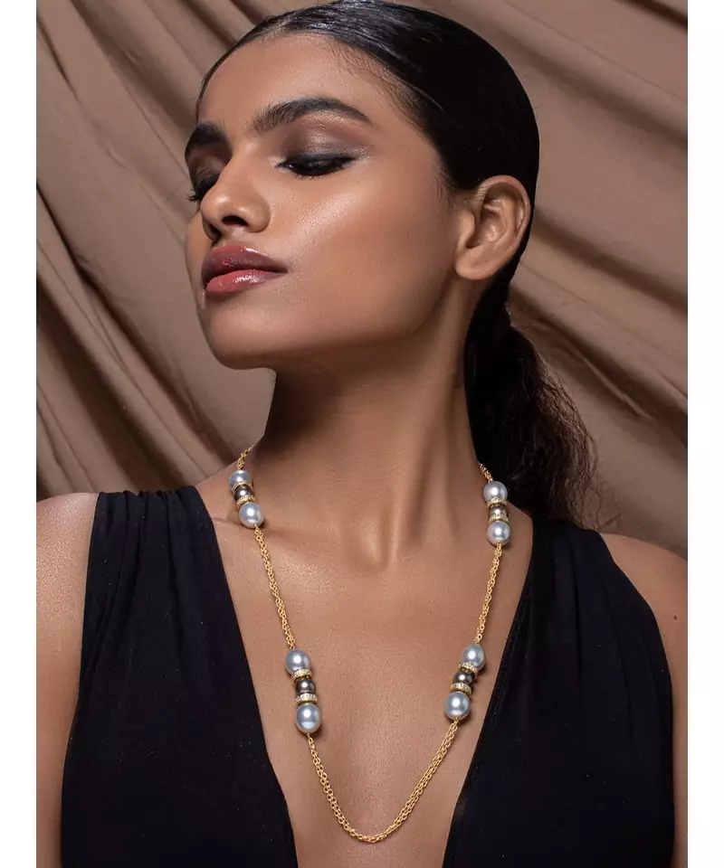 Grey stone Necklaces