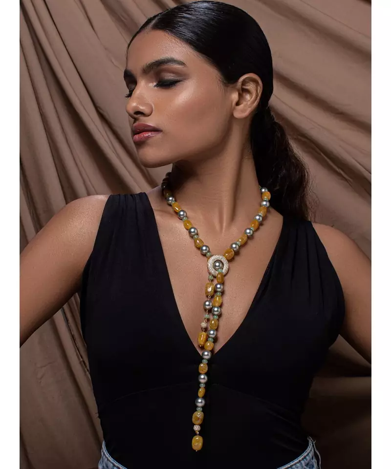 Ocre stone Necklaces