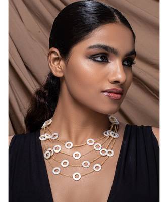 White stone Necklaces 1