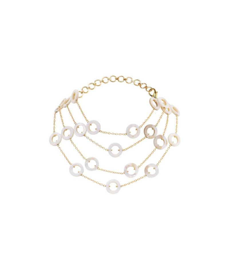 White stone Necklaces