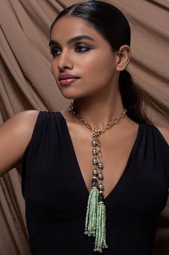 Gold stone Necklaces