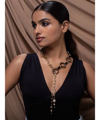 Gold stone Necklaces 1