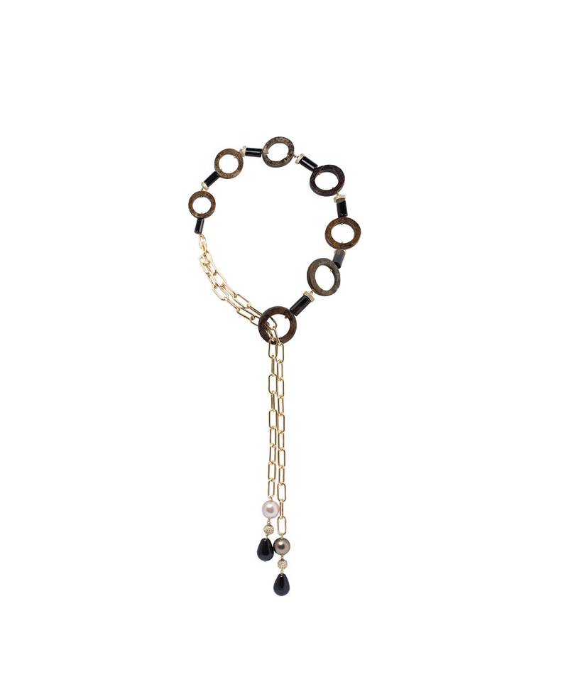 Gold stone Necklaces