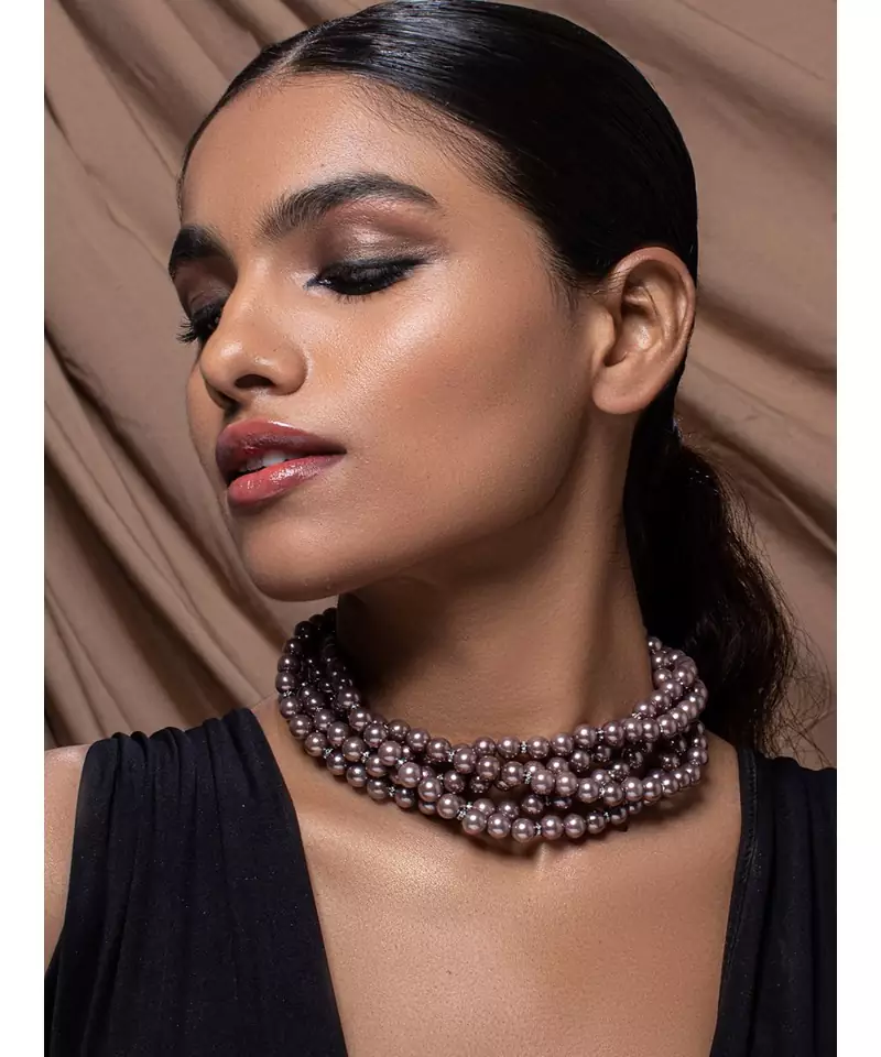 Brown stone Necklaces