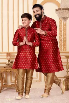 FATHER & SON Matching Indian Outfits