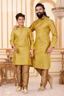 FATHER & SON Matching Indian Outfits