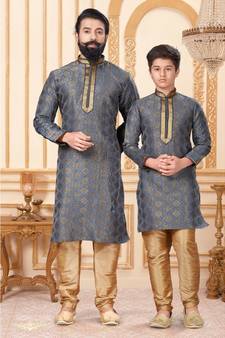 FATHER & SON Matching Indian Outfits